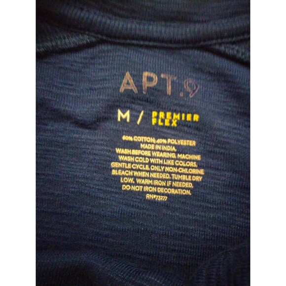 Men's Short Sleeve Henley Medium Blue - Picture 3 of 3